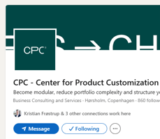 CPC - Center for Product Customization